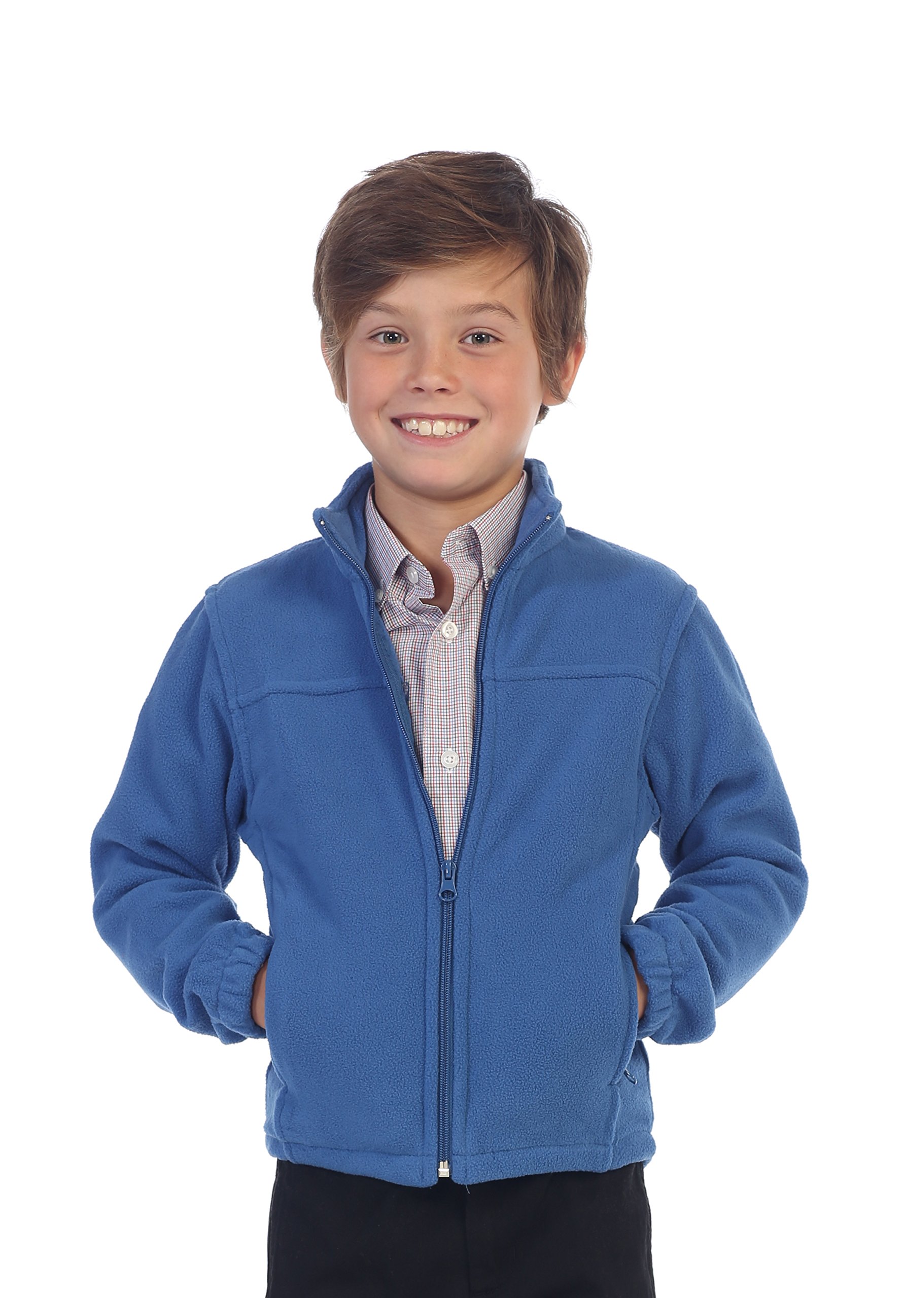Gioberti Boys Full Zip Polar Fleece Jacket - Warm Winter Coat for Kids - Outdoor Play, School, and Cold Weather Activities