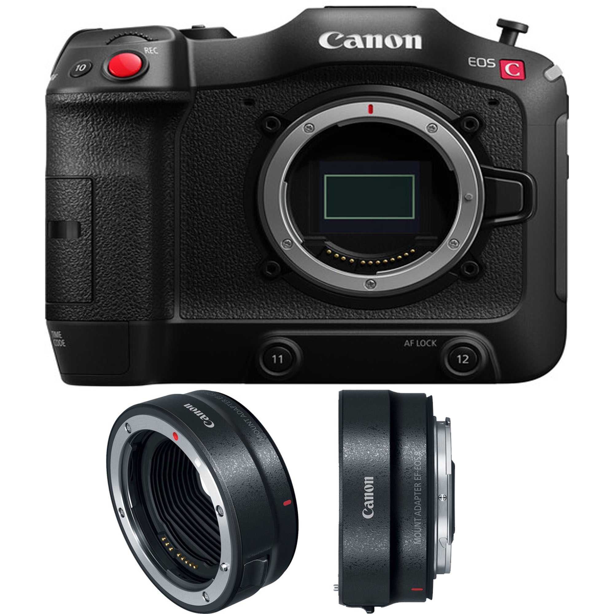 Canon EOS C70 4K Cinema Camera with RF Lens Mount & EF-EOS R Adapter - Professional Filmmaking, Documentary & Live Event Videography