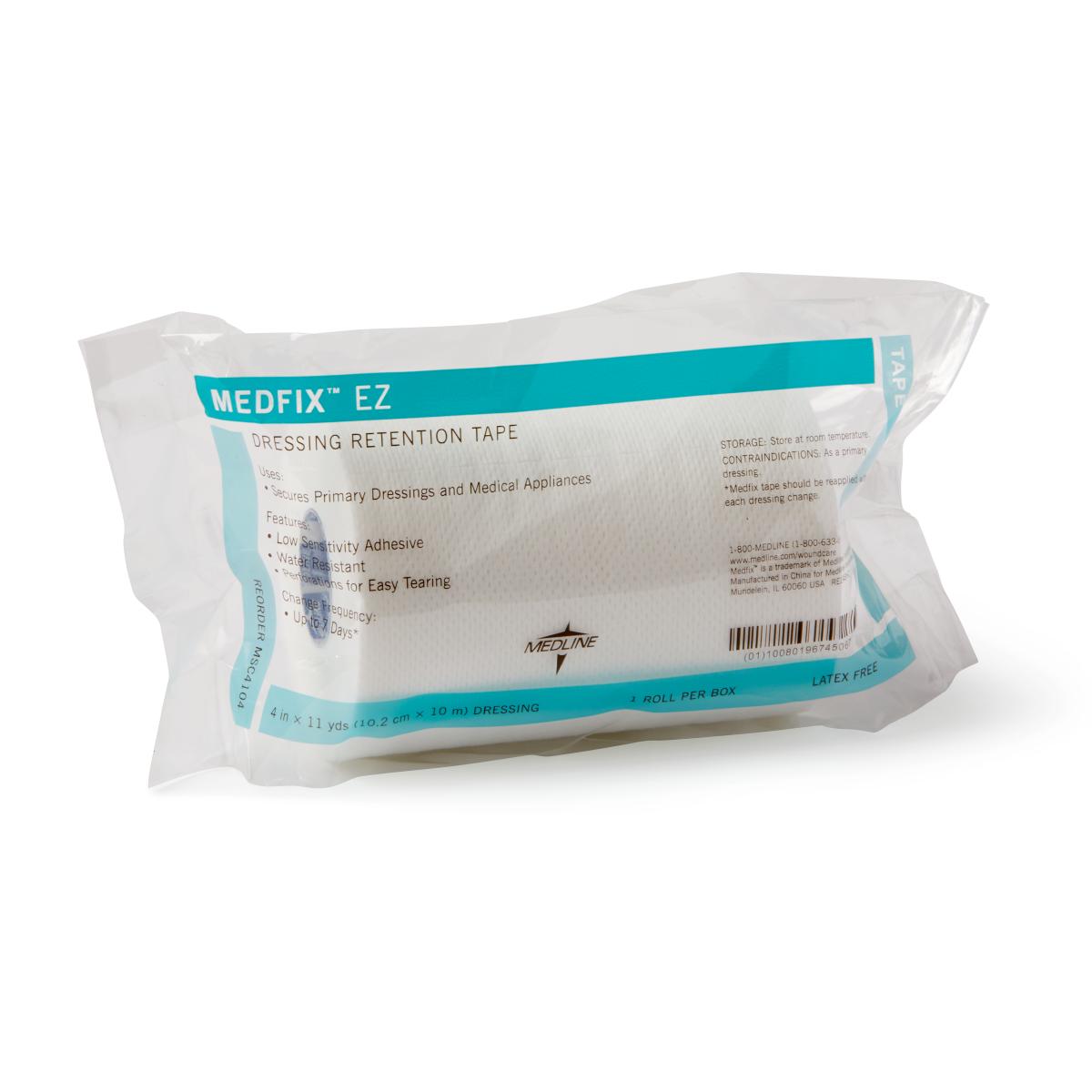 MedFix EZ Nonsterile Dressing Retention Tape - Secure Medical Bandage Adhesive for Wound Care, First Aid, and Post-Surgical Use - Ideal for Hospitals, Clinics, and Home First Aid Kits