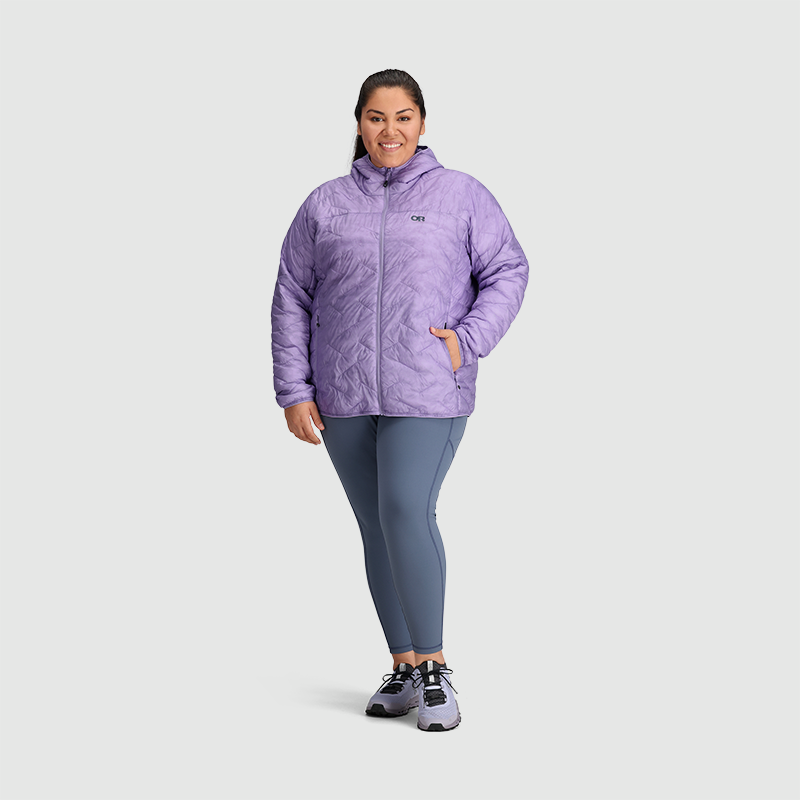 Women's SuperStrand LT Hoodie Plus - Lightweight Fleece Pullover with Thumb Holes for Running, Hiking & Outdoor Activities