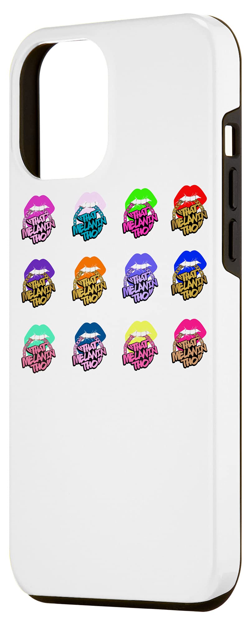 iPhone 12 Pro Max Protective Case - Melanin Love Design | Certified Black-Owned Business | Durable Phone Cover for Work, Travel & Everyday Use