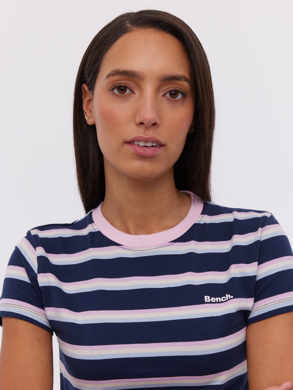 Hollier Striped T-Shirt for Men & Women - Soft Cotton Casual Tee - Perfect for Everyday Wear, Outings & Layering