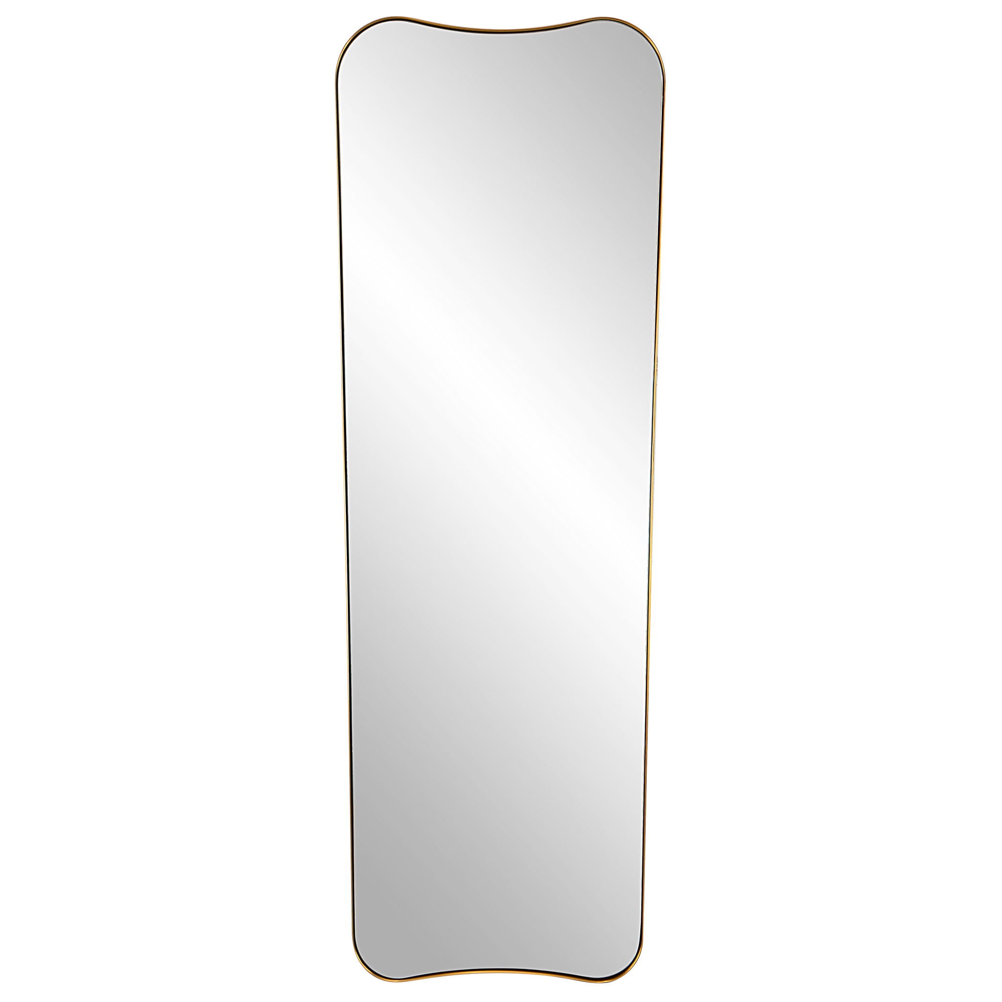 Belvoir Large Wall Mirror - Antique Brass Finish - Elegant Home Decor for Living Room, Bedroom & Entryway