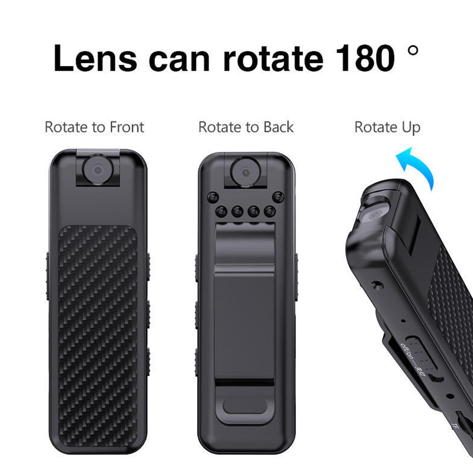 Firulab Police Body Camera - Wearable HD Video Recorder with Motion Detection, Night Vision & Long Battery Life - Ideal for Law Enforcement, Running, Hiking & Outdoor Adventures