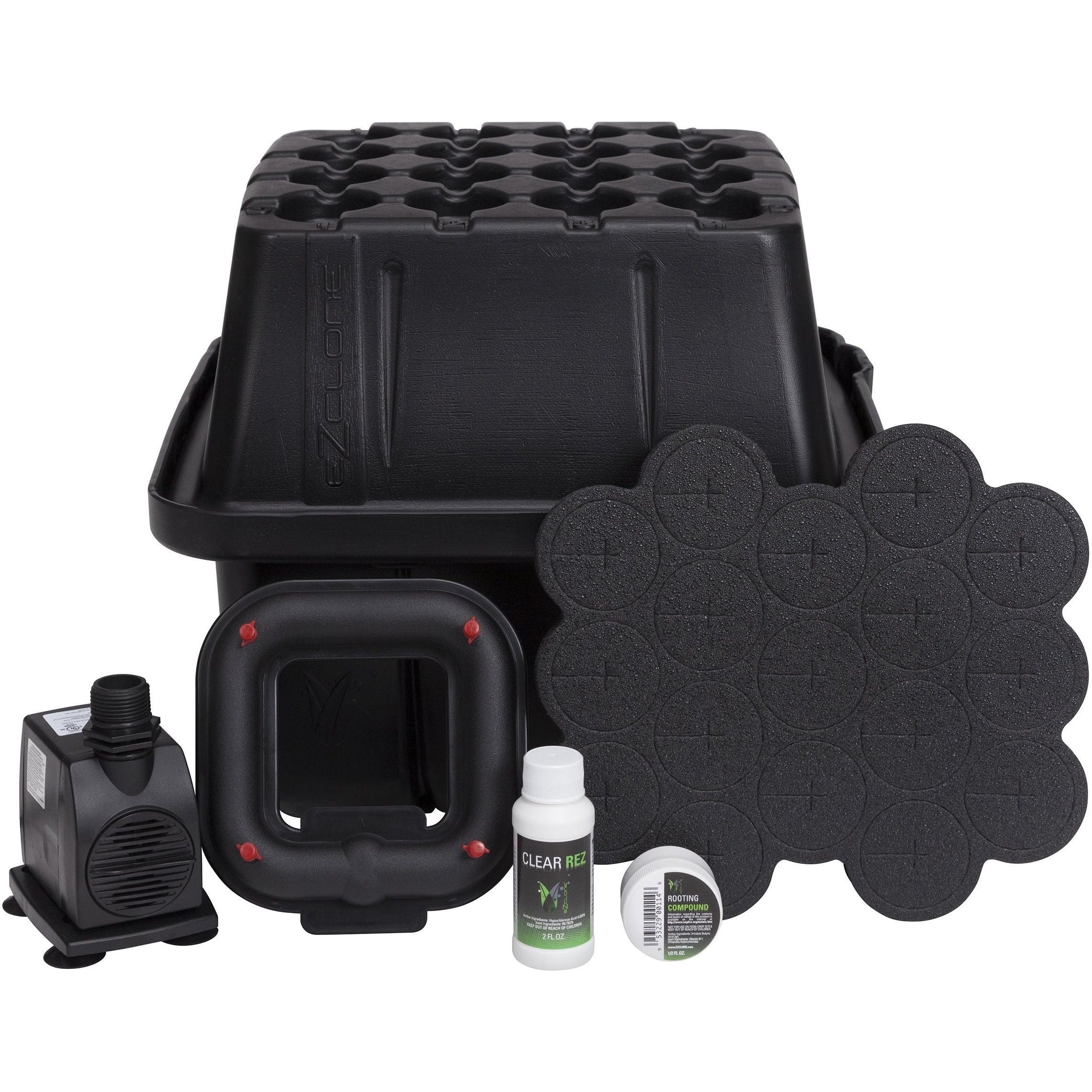 EZ CLONE 16 Low Pro Hydroponic Cloning System for Indoor Plants - Perfect for Herb Gardens, Hydroponics & Organic Gardening