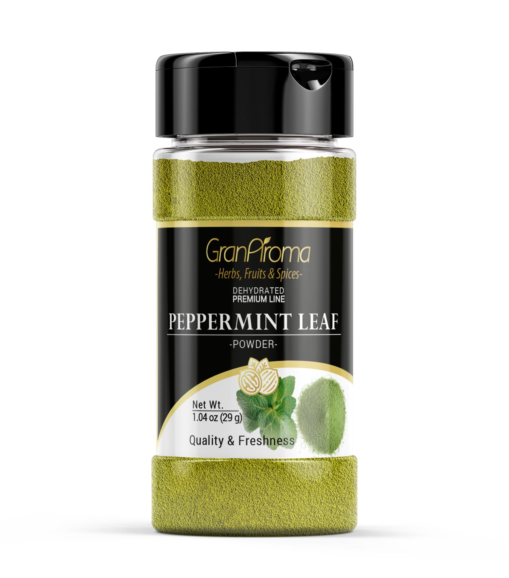 Organic Peppermint Leaf Powder - 1.04oz | Refreshing Herbal Tea, Natural Flavor for Cooking & Baking | Perfect for Tea Blends, Smoothies, Desserts & DIY Skincare