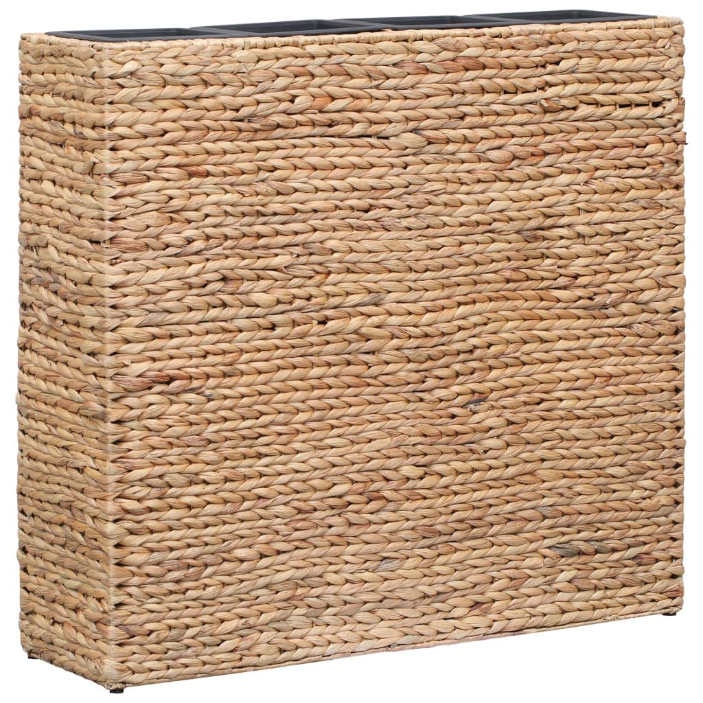 CHARMMA Garden Raised Bed with 4 Pots - 6.5KG Water Hyacinth Planter Box for Outdoor Gardening, Balcony & Patio Decor