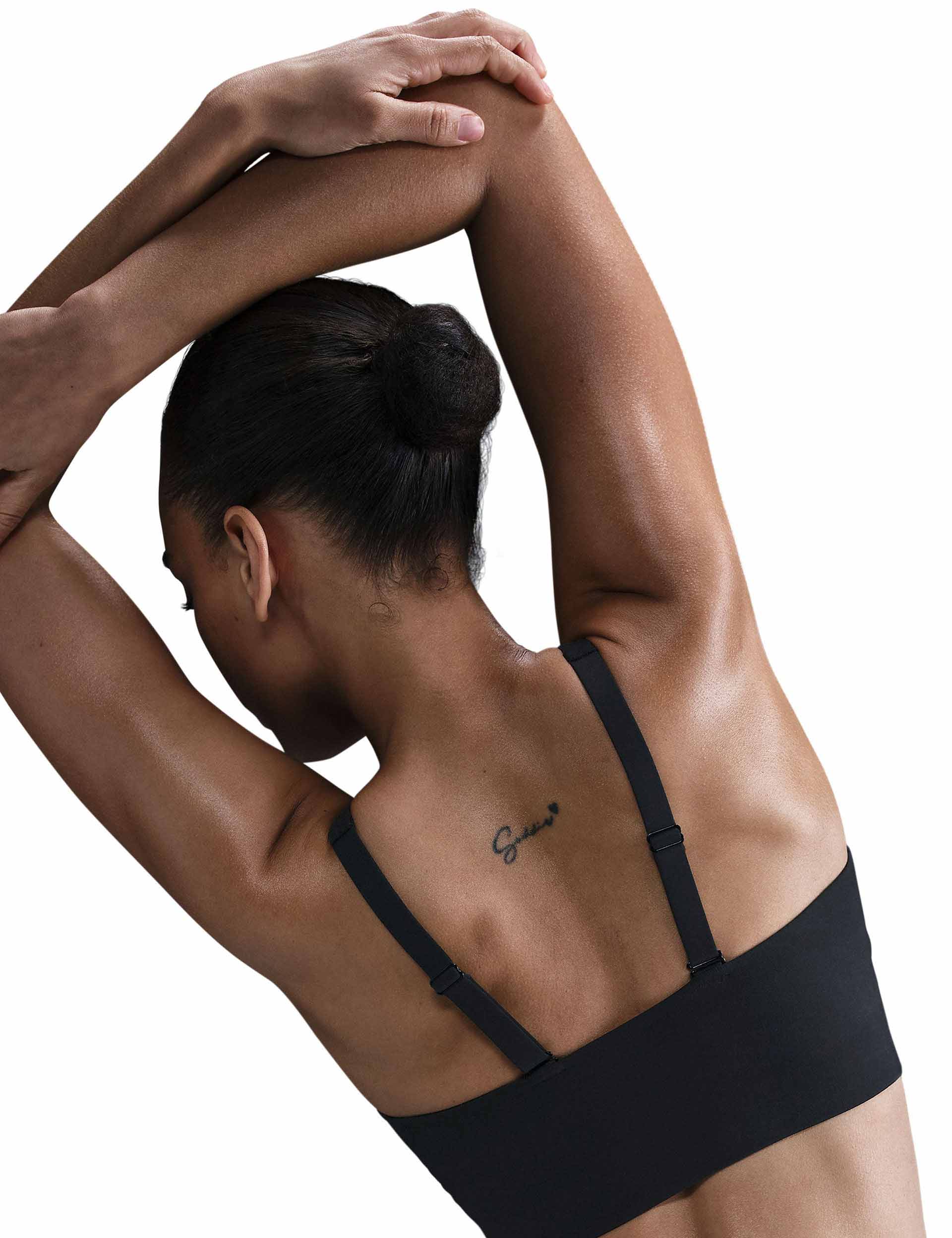 Alate Medium Support Longline Sports Bra for Women - High Impact Workout, Running, Yoga - Breathable & Comfortable - Black/Cool Grey - Perfect for Gym, Fitness & Active Lifestyle