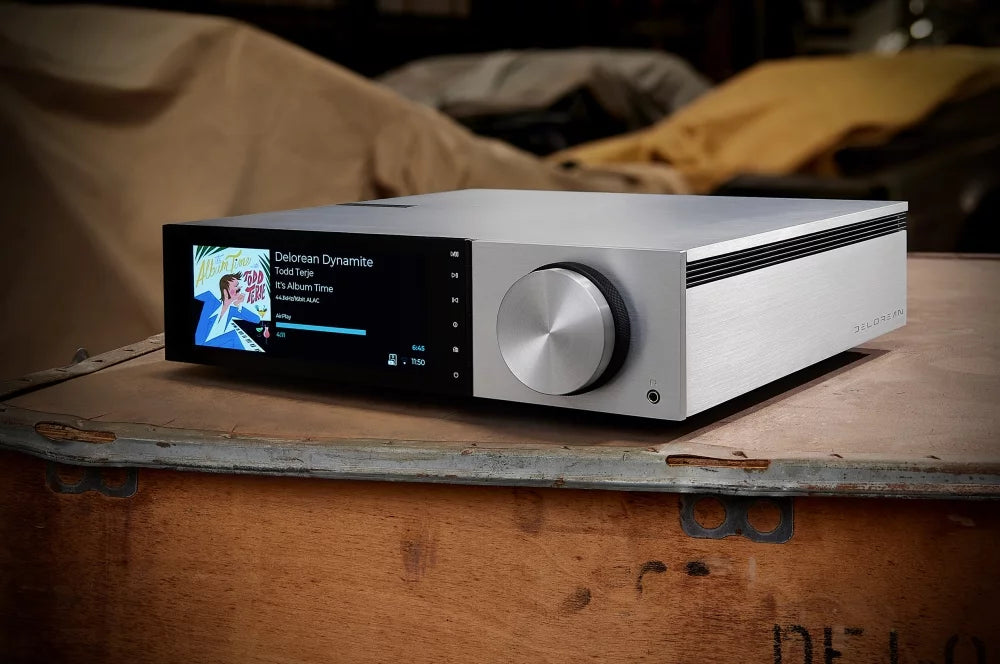 Cambridge Audio Evo 150 DeLorean Edition All-In-One HiFi Music Player - Premium Wireless Streaming System for Home Audio & Vinyl Records - Perfect for Living Room, Home Theater & Music Studio Setup