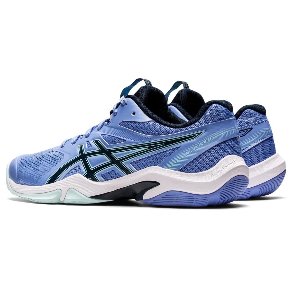 ASICS Women's GEL-BLADE 8 Tennis Shoes for Women - Lightweight Court Sneakers with Gel Cushioning, Size 7, Periwinkle Blue/French Blue - Perfect for Indoor & Outdoor Tennis, Badminton, and Volleyball
