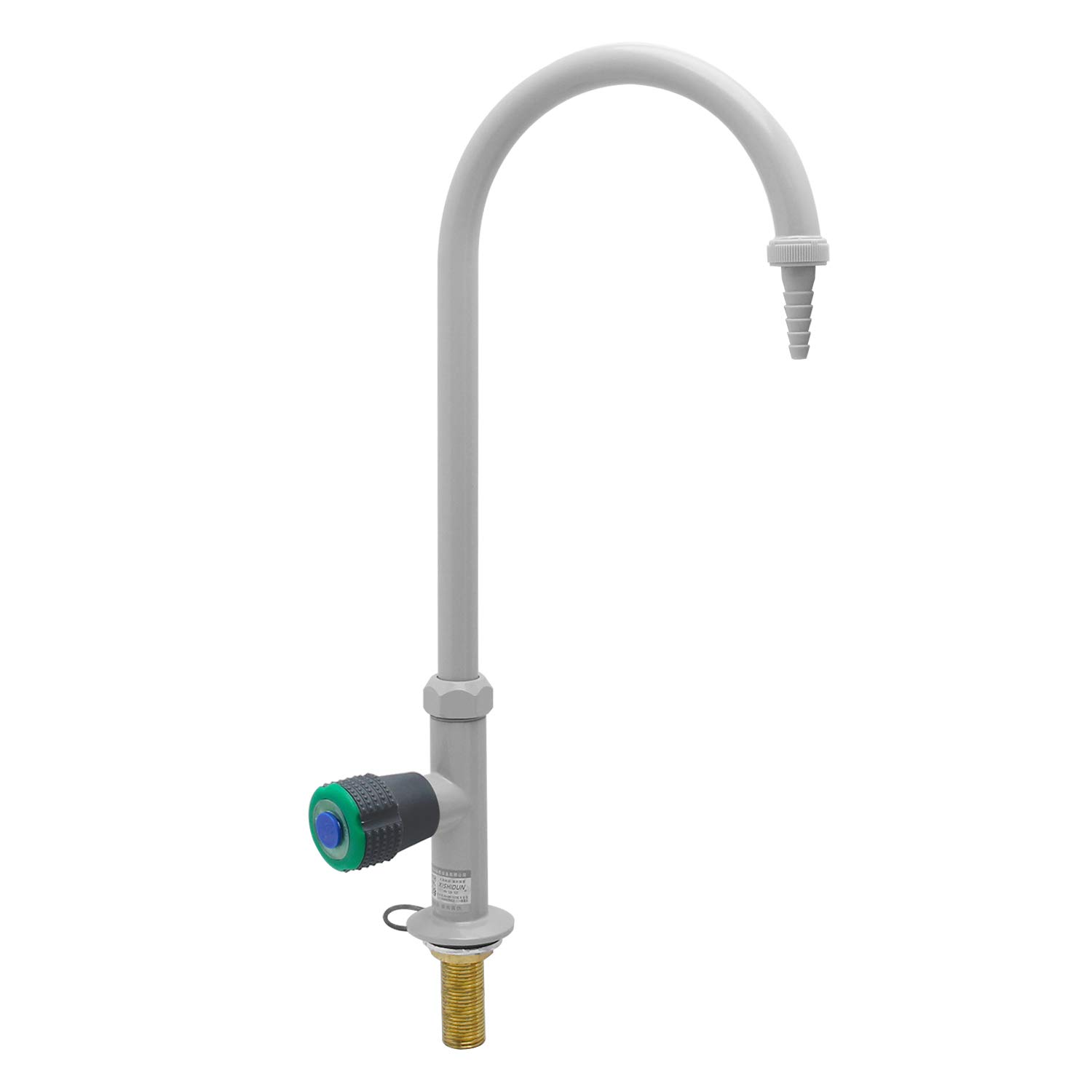 CGOLDENWALL Lab Faucet - Copper Single Nozzle Laboratory Sink Faucet for Science Labs, Hospitals & Schools (1112 Grey) - Durable & Corrosion-Resistant for Daily Lab Use