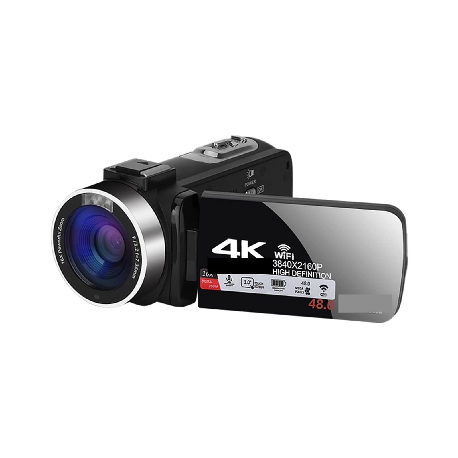 4K Vlog Camera - AUBEST Professional Digital Camcorder with Wide Angle Lens for YouTube Live Streaming, Blog Recording & Video Shooting (18X Zoom, No SD Card Included) - Perfect for Travel Vlogging, Home Movies & Online Content Creation