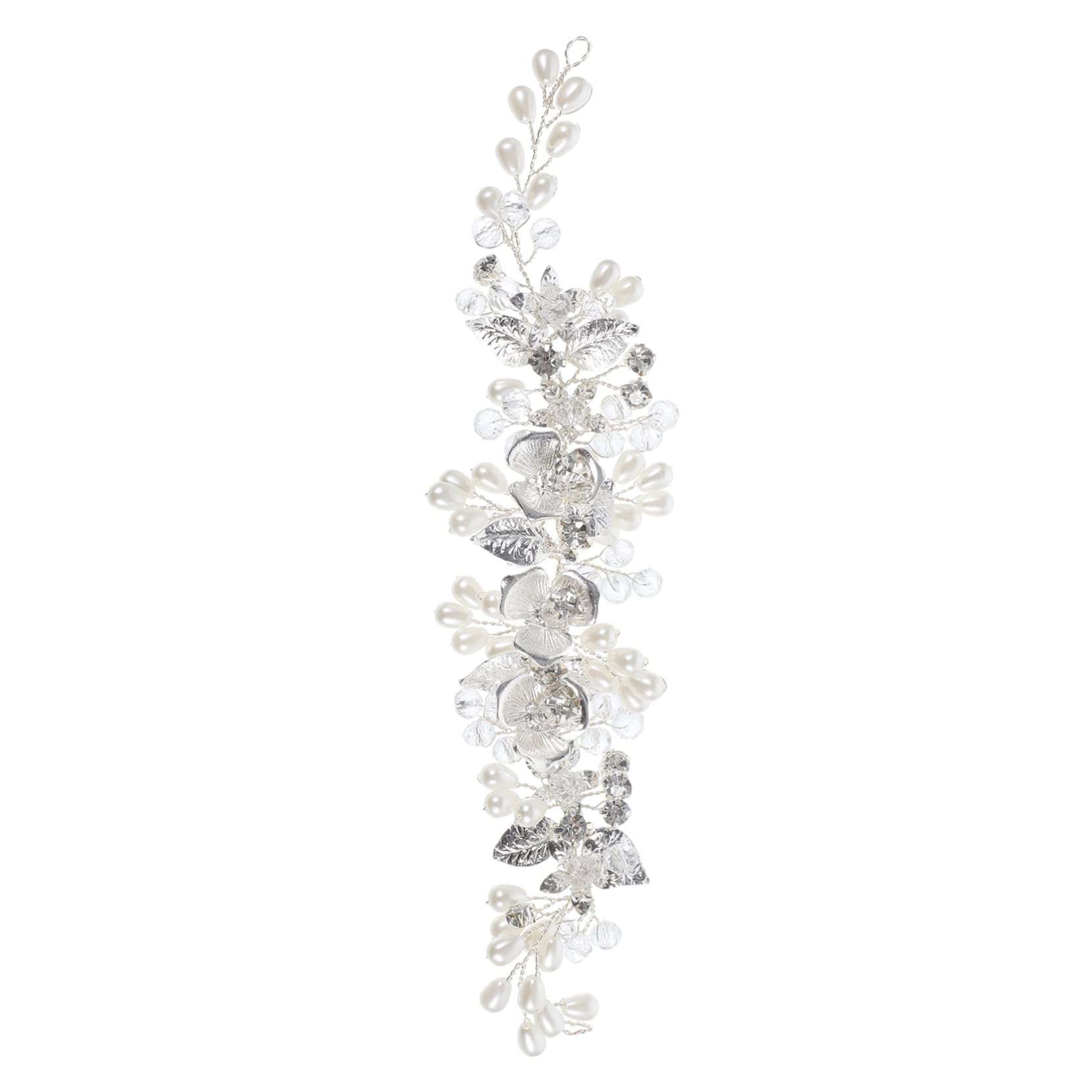 Lurrose Silver Crystal Tiara Headpiece for Wedding Bride - Elegant Rhinestone Hair Accessories for Bridal Banquet, European & American Style - Perfect for Weddings, Prom, Pageants, and Formal Events