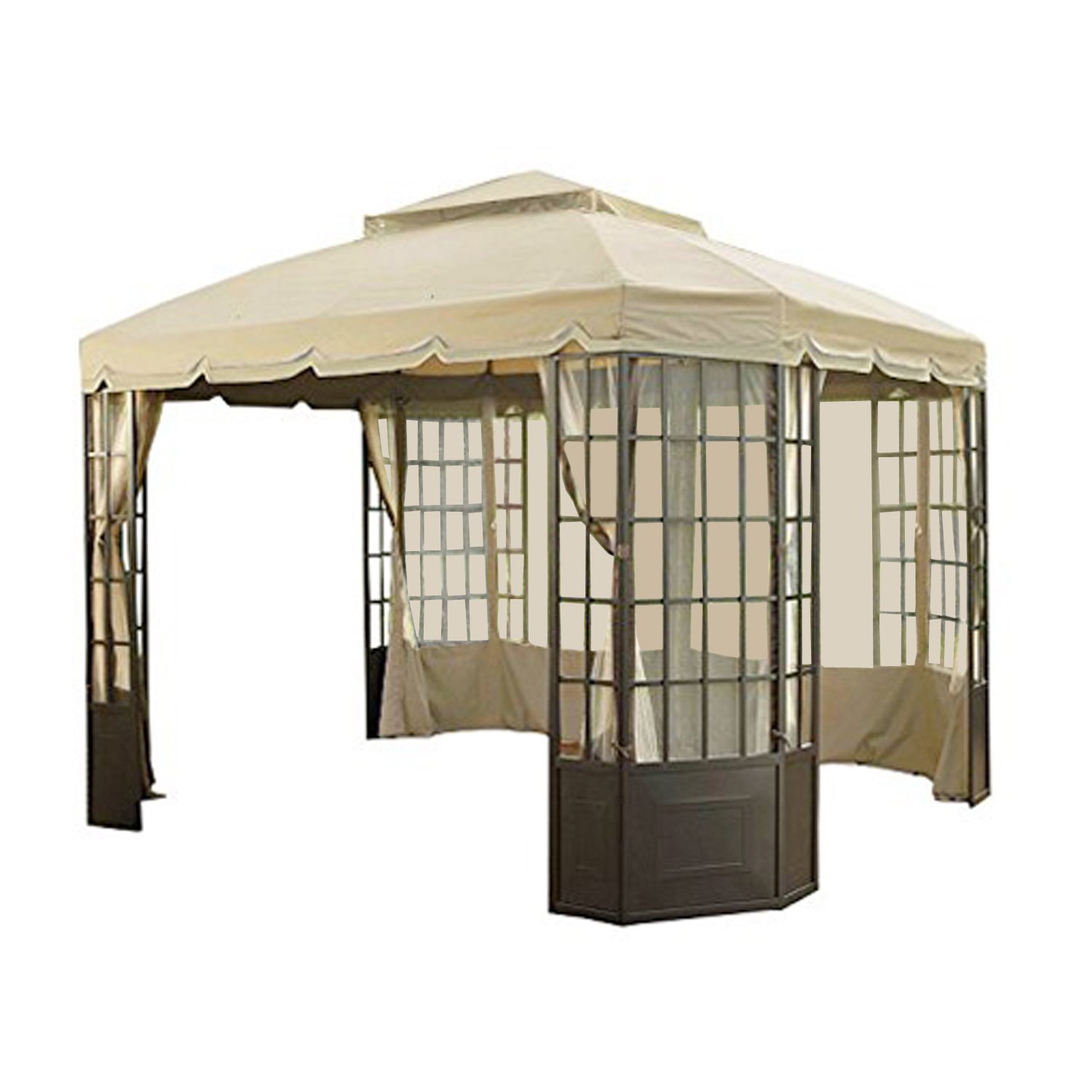Garden Winds Replacement Canopy for Sears Bay Window Gazebo - Heavy Duty Ultra Stitch & Durable Pockets | Perfect for Outdoor Patio, Backyard, and Garden Shelter Protection
