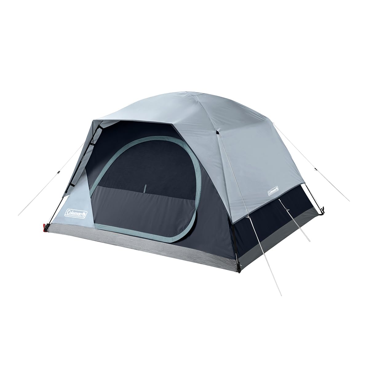 Coleman Skydome 4-Person Camping Tent with Built-in LED Lights - Weatherproof, PFAS-Free Materials, Easy 5-Minute Setup - Perfect for Family Camping, Backpacking & Outdoor Adventures