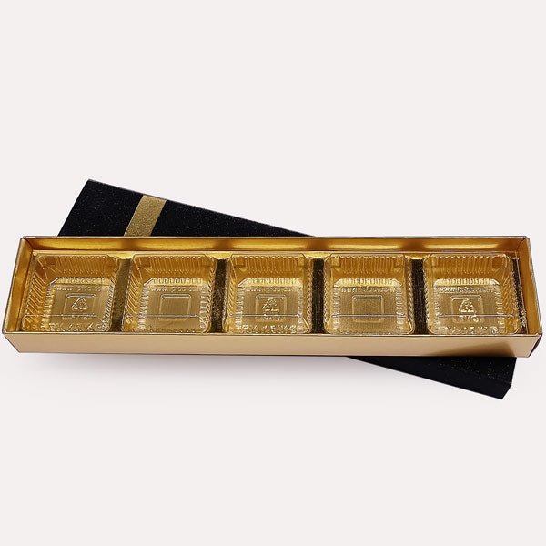 Black Glittery 5-Partition Gift Box for Jewelry, Cosmetics & Small Accessories – Perfect for Organizing, Gifting & Party Favors