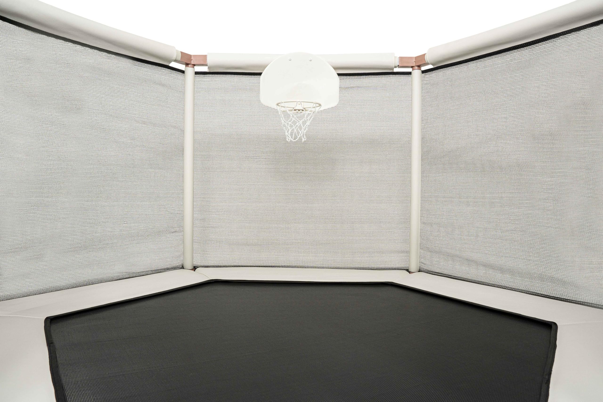 Best Kids Trampoline with Safety Net & Basketball Hoop - 220lb Capacity Indoor/Outdoor Toddler Trampoline for Boys & Girls | Ultra Safe No-Gap Design | Perfect Birthday Gift for Backyard, Playroom & Outdoor Fun