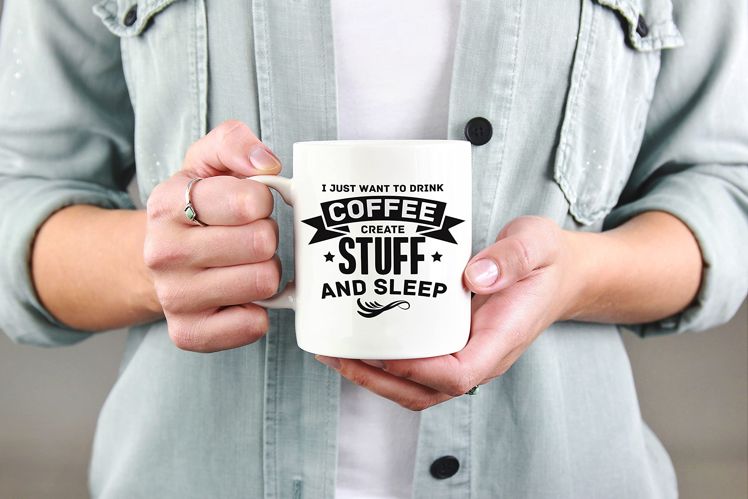 Premium White Ceramic Coffee & Tea Mug (15oz) - Perfect for Home, Office & Gifts - Ideal for Coffee, Tea & Hot Beverages