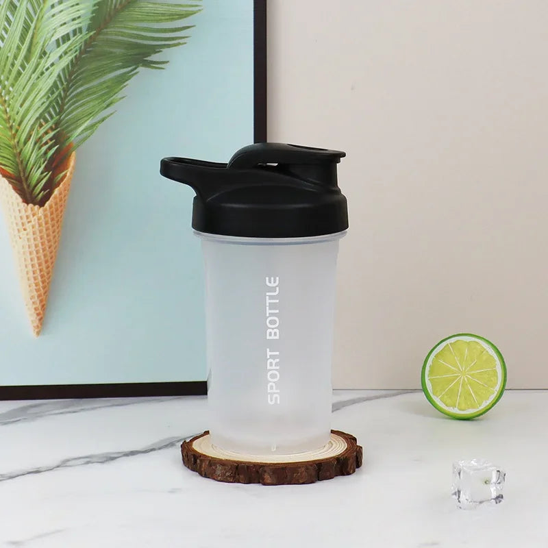 300ml Portable Leak Proof Protein Shaker Bottle - Gym & Outdoor Fitness Water Bottle with Measuring Scale for Protein Powder & Supplements | Perfect for Workouts, Running & Sports Nutrition