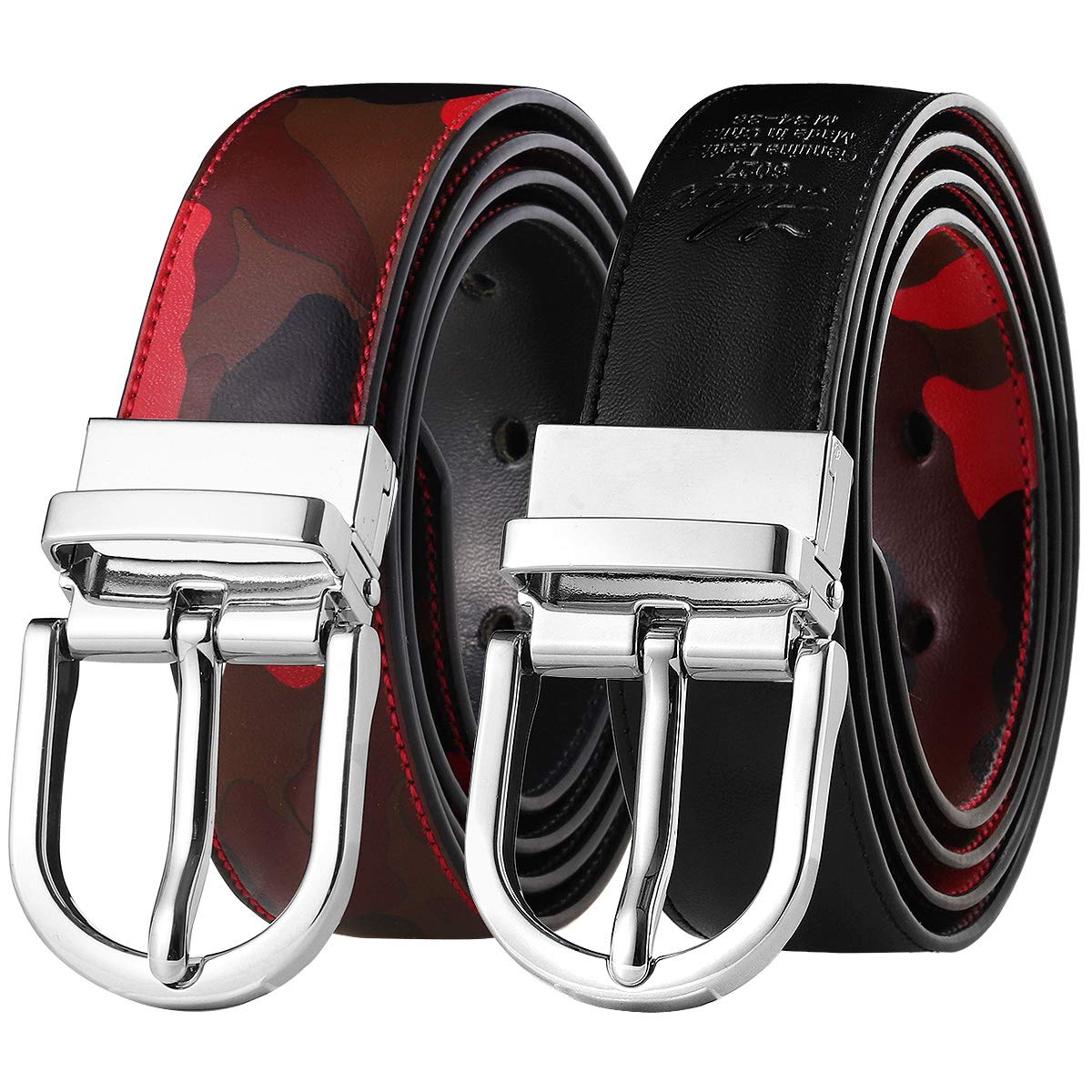 Reversible Genuine Leather Belt for Women & Kids - Dual Color Fashion Belt with Single Prong Buckle | Perfect for Casual Wear, Office Outfits & Everyday Use