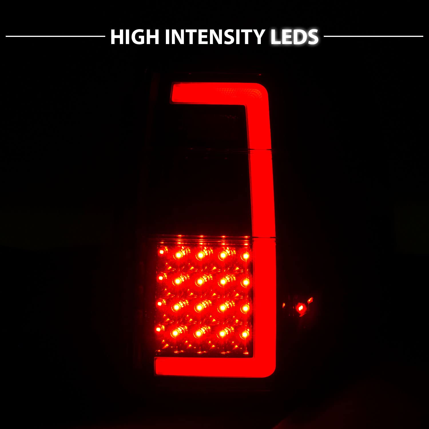 2007-2017 Ford Expedition LED Tail Lights - Sequential Turn Signal Smoke Black Replacement Set (Driver & Passenger Side) | Enhanced Visibility & Style for Night Driving & Custom Car Upgrades