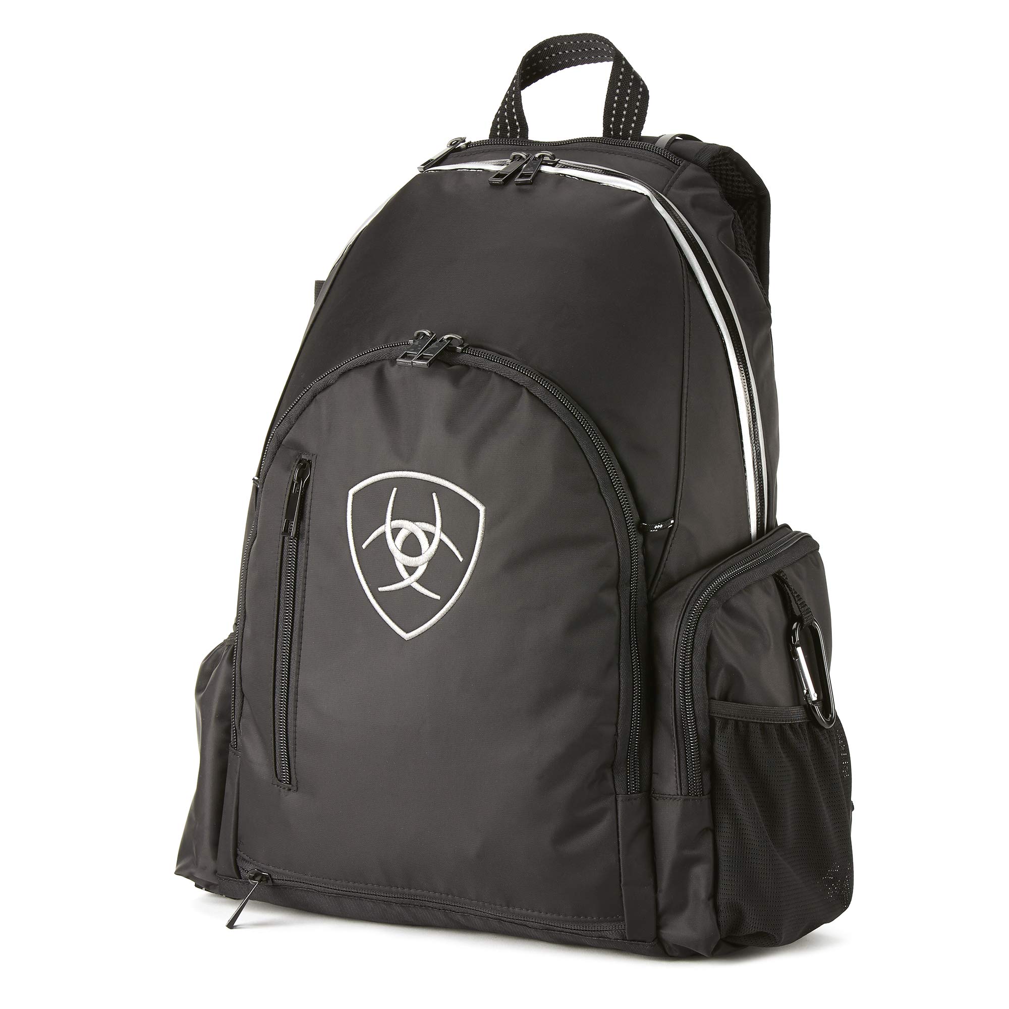 ARIAT Unisex Ring Backpack - Durable Black Daypack for School, Work & Travel - Water-Resistant One Size Fits All Backpack