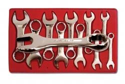 10-Piece Metric Stubby Combination Wrench Set (2-Pack) - Compact Tool Kit for Tight Spaces, Automotive & Home Repairs