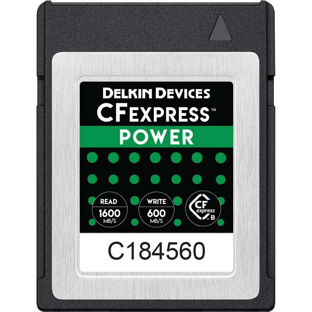 Delkin Devices 256GB POWER CFexpress Type B Memory Card (DCFX1-256) - High-Speed Memory Card for Professional Cameras, 4K/8K Video Recording & Fast Data Transfer