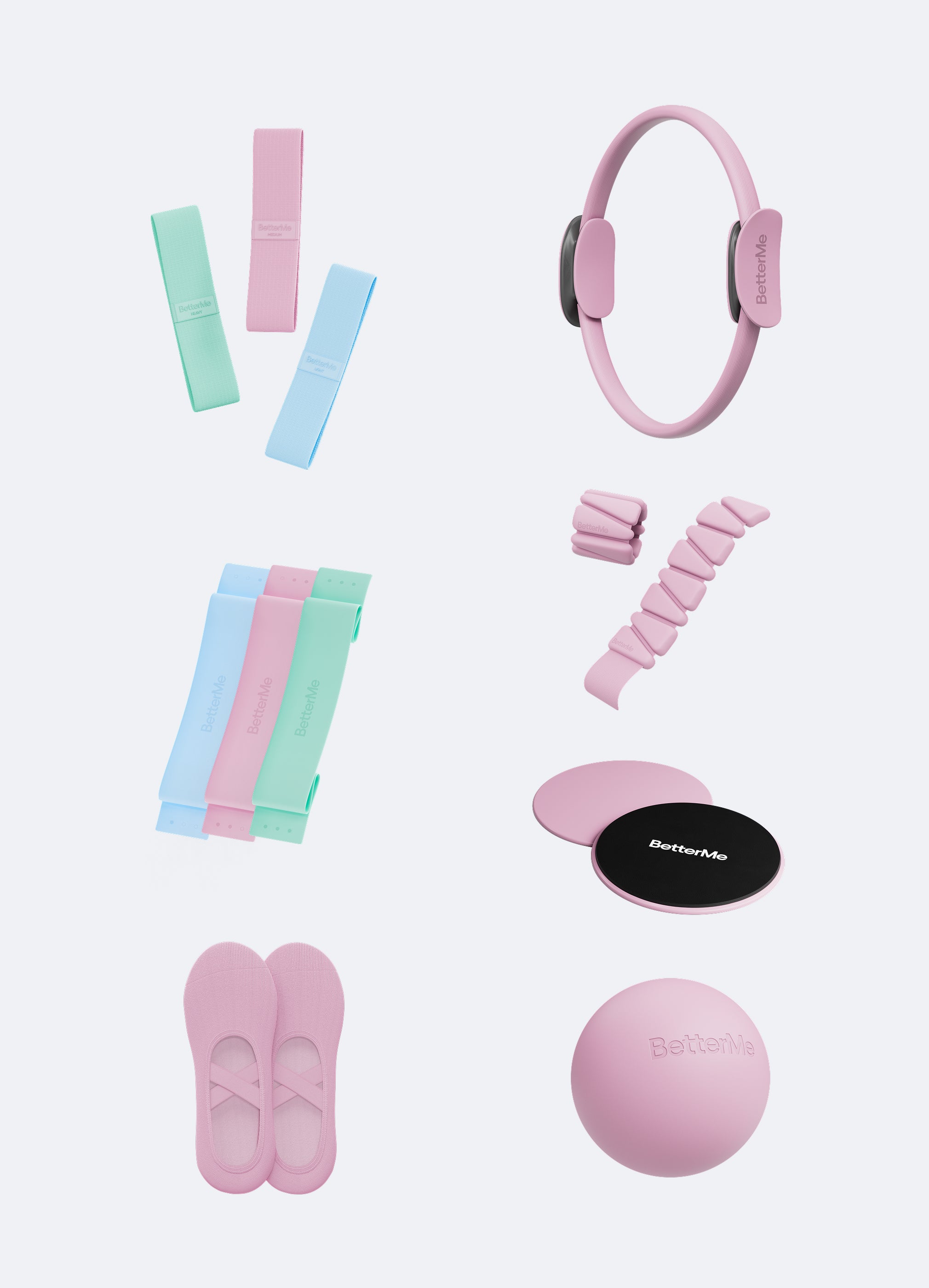 Premium Pilates Studio Kit - Complete Set for Home & Professional Use - Yoga Mat, Resistance Bands, Foam Roller - Perfect for Fitness, Rehab & Stress Relief