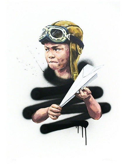 ERNEST ZACHAREVIC 'NO FLY ZONE' Art Print - Limited Edition Contemporary Wall Decor for Living Room, Bedroom & Office