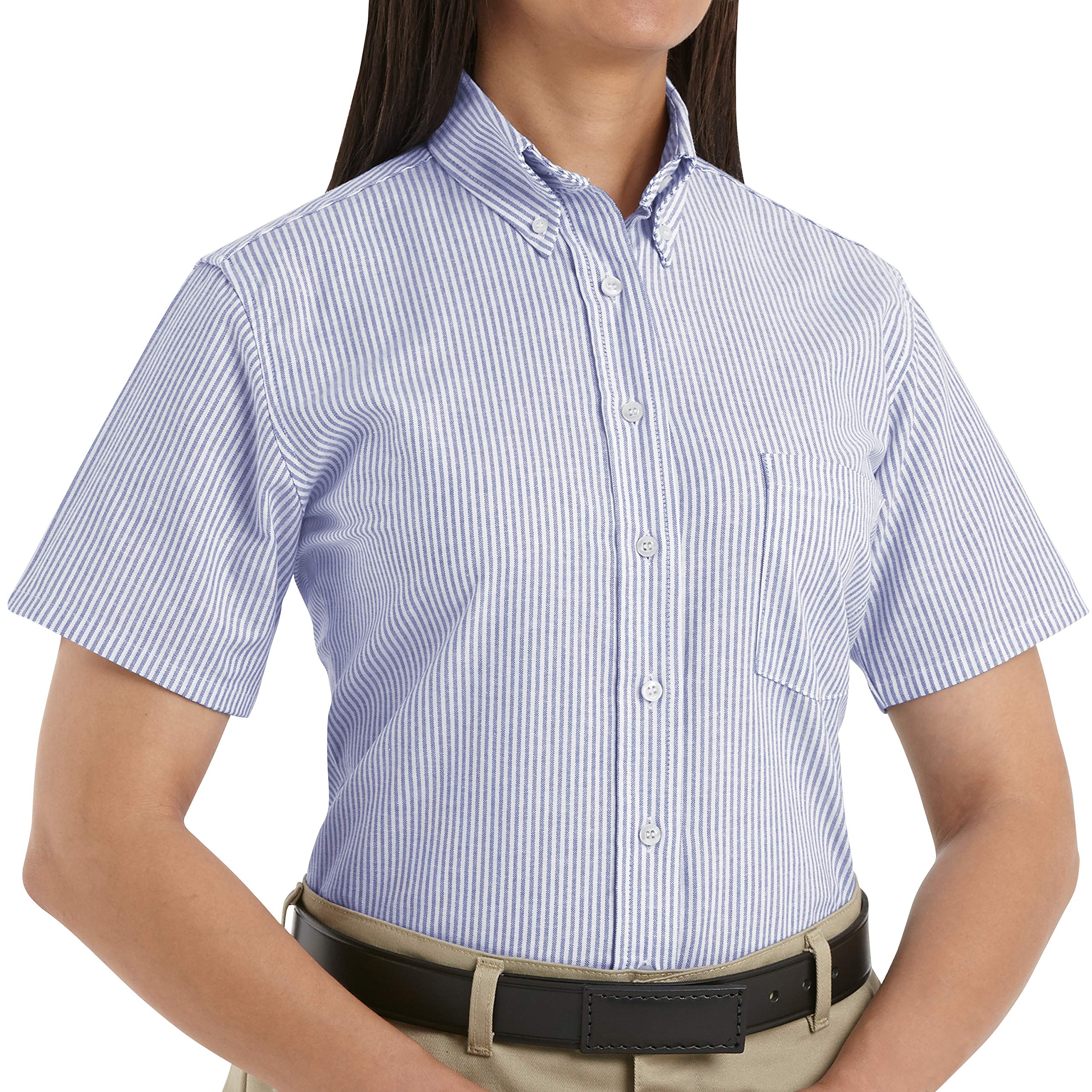 Red Kap Women's Executive Oxford Shirt - Professional Slim Fit Button Down Blouse for Office & Business Attire | Perfect for Work, Interviews & Formal Occasions