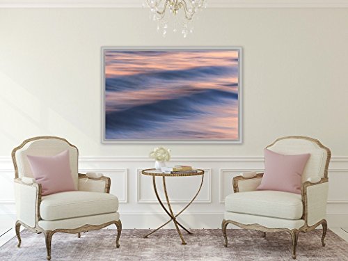 Canvas Gallery Wrap - Rose Glow Gooseberry Beach Newport Rhode Island Wall Art - Perfect for Living Room, Bedroom & Office Decor