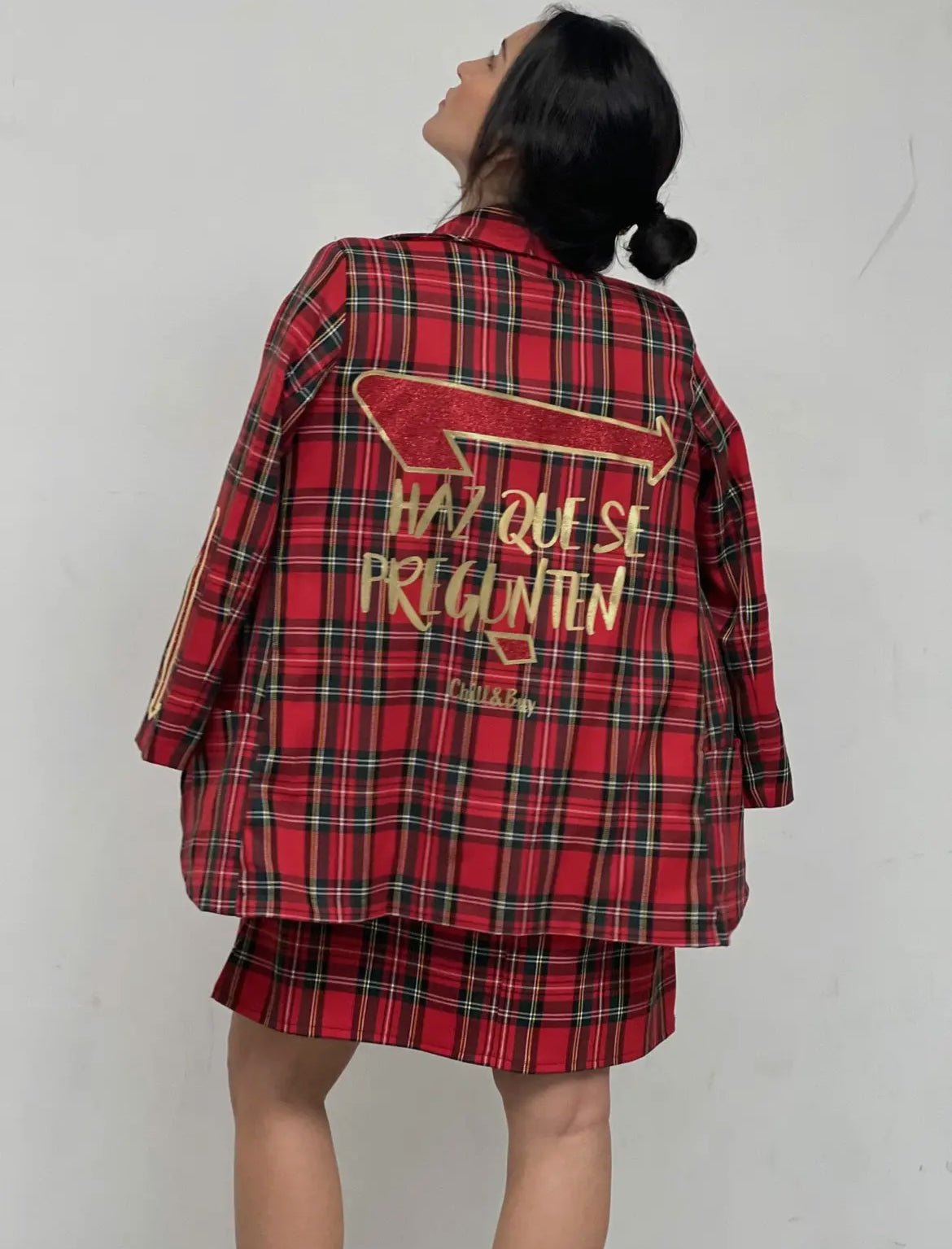 Red Tartan Print Smoking Blazer for Men - Elegant & Stylish Formal Wear for Weddings, Parties & Special Events