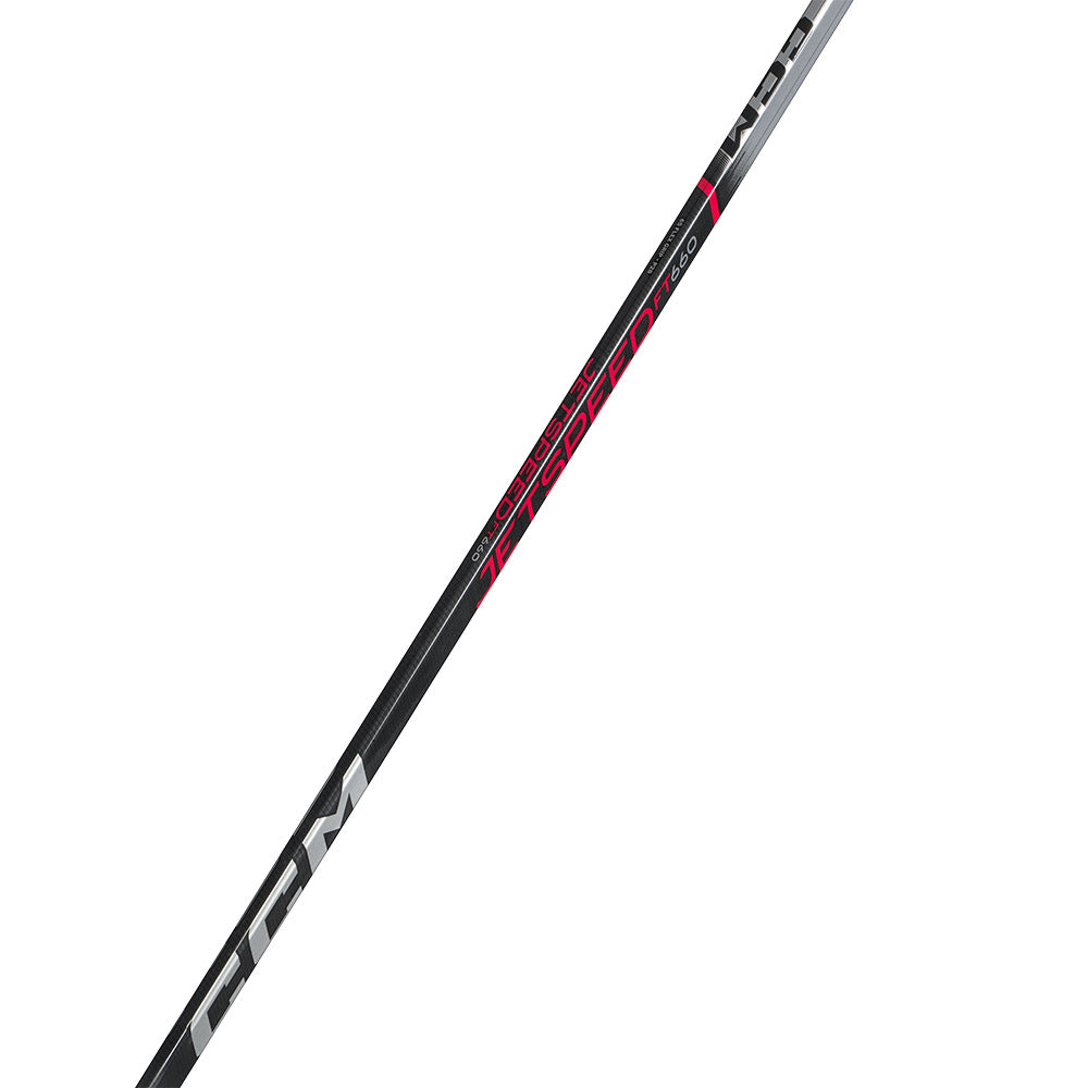 CCM Jetspeed FT660 Senior Ice Hockey Stick - Lightweight Carbon Fiber Hockey Stick for Men & Women - Perfect for Competitive Play & Training on Ice