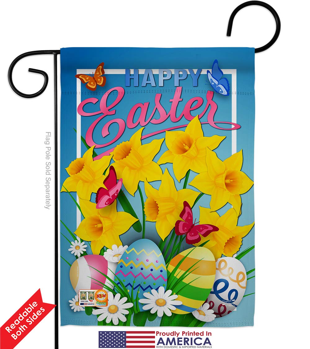 Daffodils Easter Spring Double Sided Garden Flags Kit - 28
