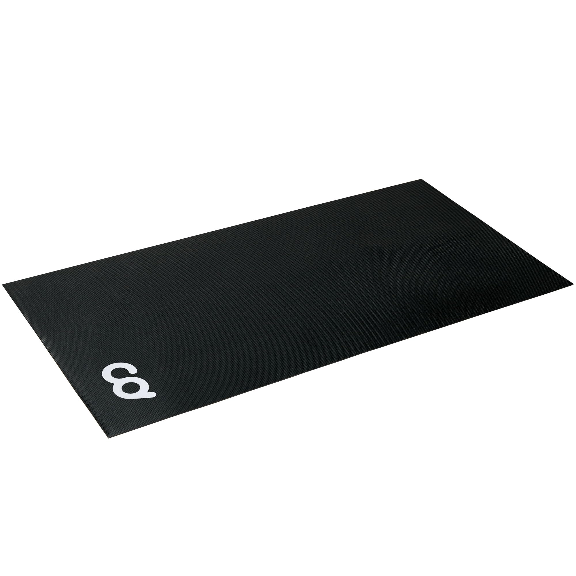 CyclingDeal Bike Trainer Floor Mat - Thick Non-Slip Exercise Mat for Indoor Cycling, Compatible with Mag/Ergo/Fluid Trainers & Exercise Bikes - Perfect for Home Gym, Spinning Classes & Indoor Workouts