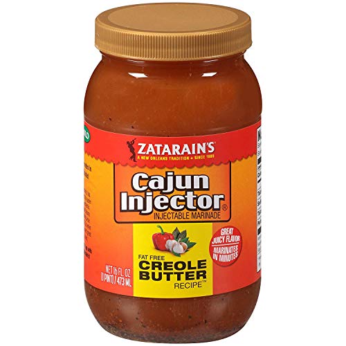 Zatarain's Cajun Injectors Creole Butter Recipe Injectable Marinade Refill - 16 oz (Pack of 4) | Perfect for Grilling, Roasting & Marinating Chicken, Turkey & Seafood