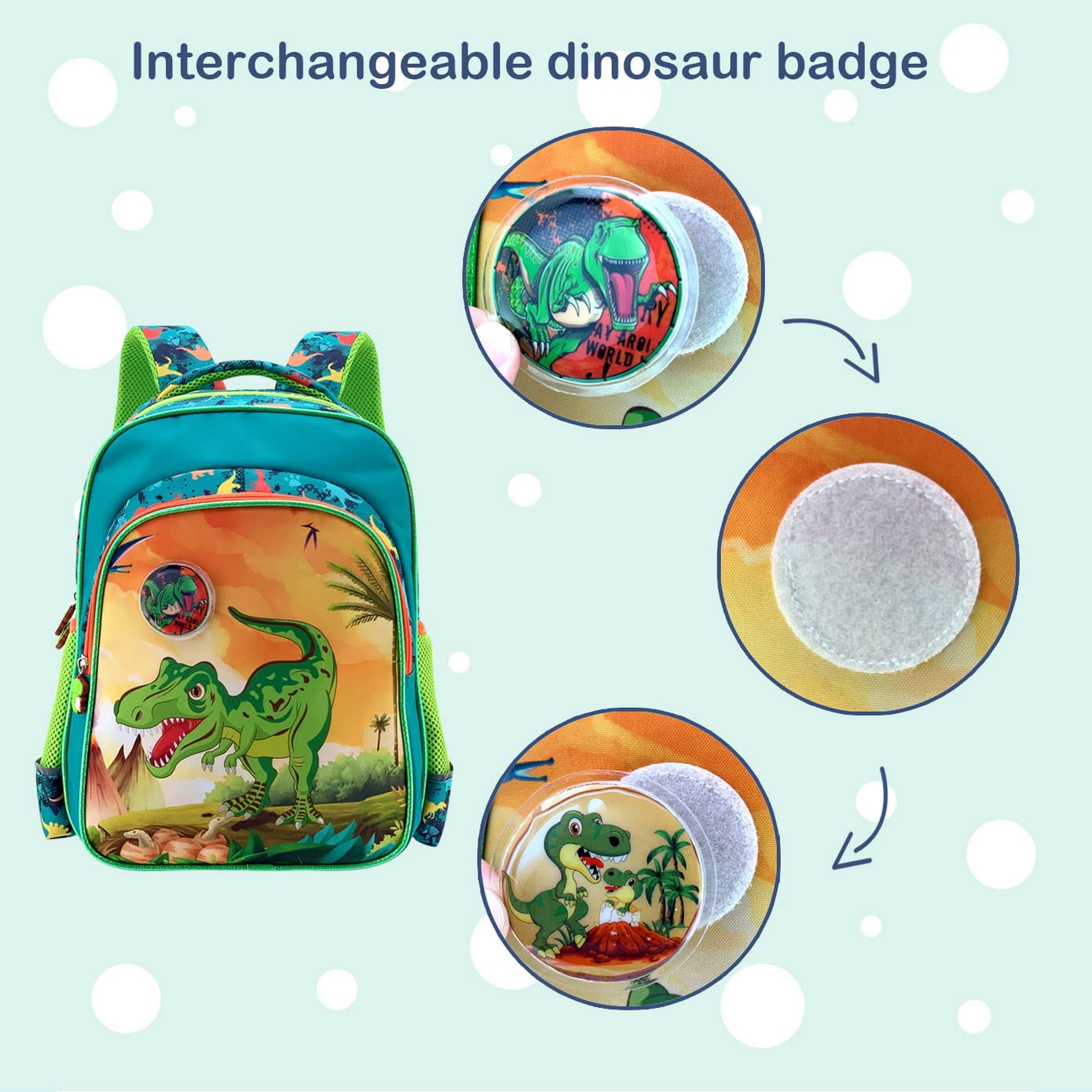 Kids Backpack with Changing Lenticular Design - Durable School Backpack Set with Lunch Box for Boys & Girls | Perfect for School, Travel & Outdoor Adventures