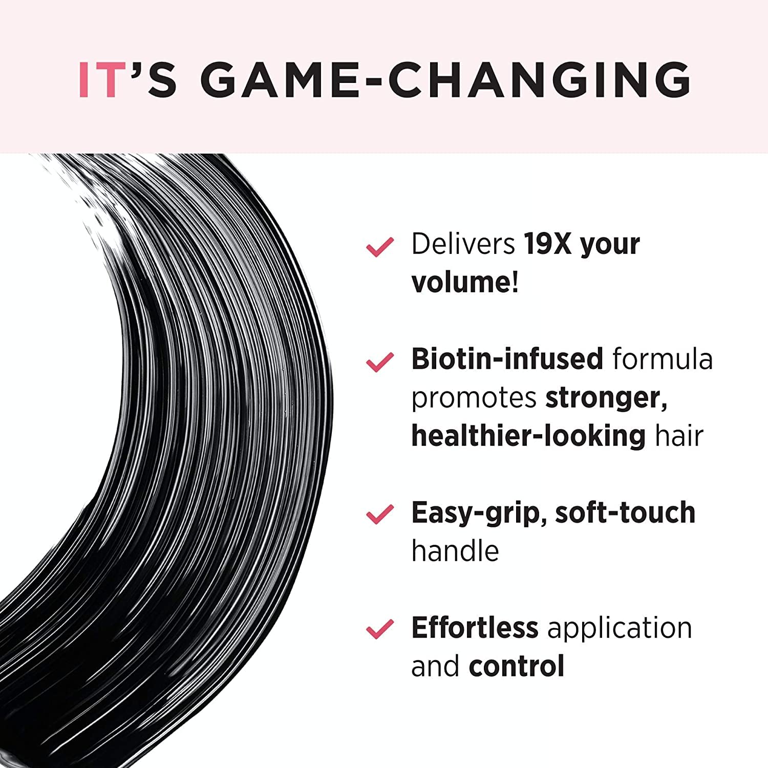 IT Cosmetics Lash Blowout Mascara - Black Volumizing & Lengthening Mascara with Biotin - Unique Drybar-Developed Wand for Lift & Separation - 0.24 fl oz - Perfect for Daytime Glam & Night Out Looks