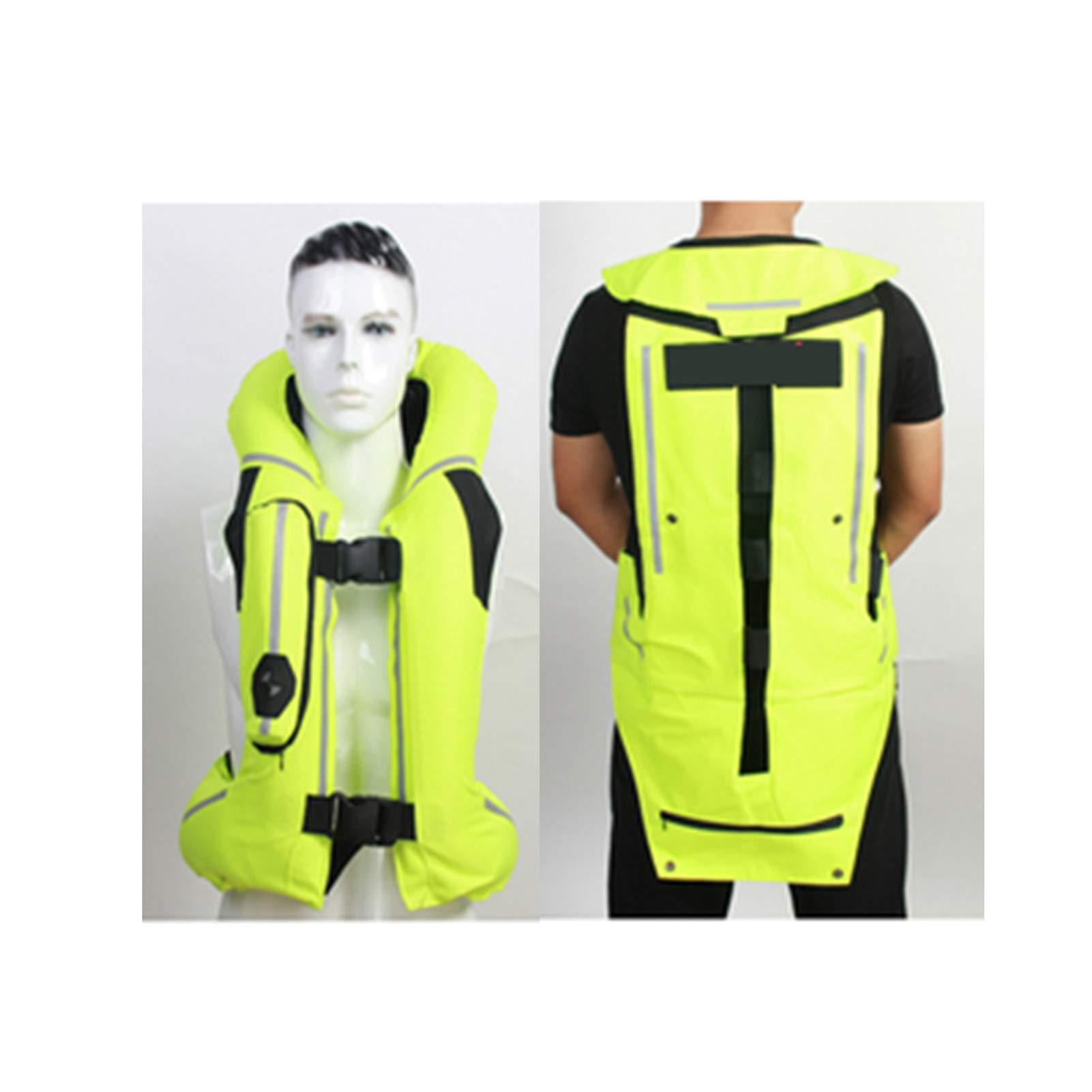 Motorcycle Airbag Vest - 0.2s Auto-Deploy Protection for Spine, Waist, Back & Chest | CE Certified Safety Gear with Reflective Strips | Perfect Gift for Riders - Ideal for Street Bikes, Cruisers & Adventure Touring