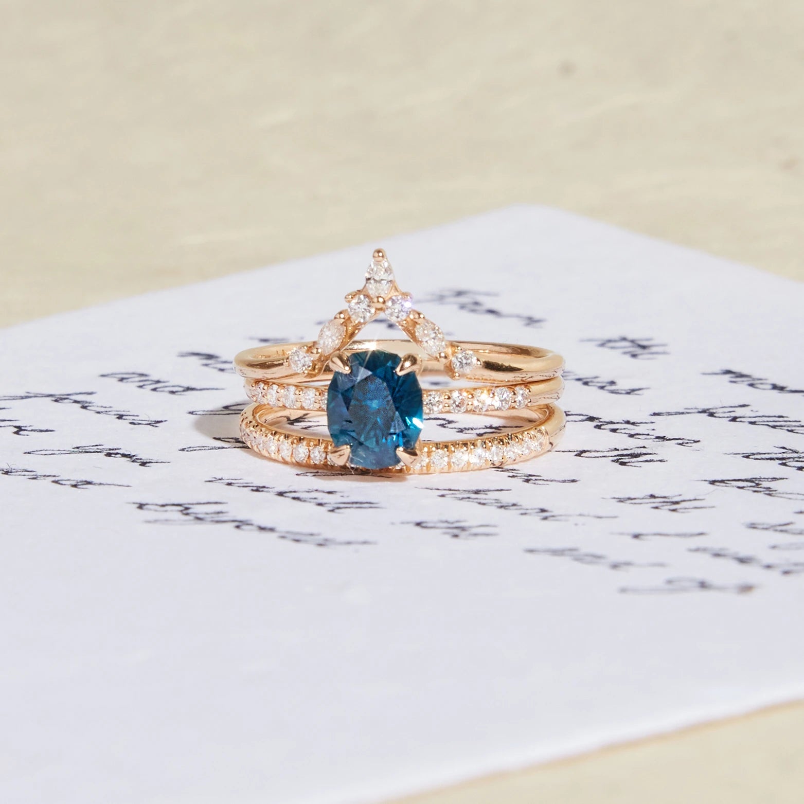 Exquisite One-of-a-Kind Blue Oval Sapphire Ring | Intense Devotion Collection | Perfect for Engagement, Anniversary & Special Occasion Gifts