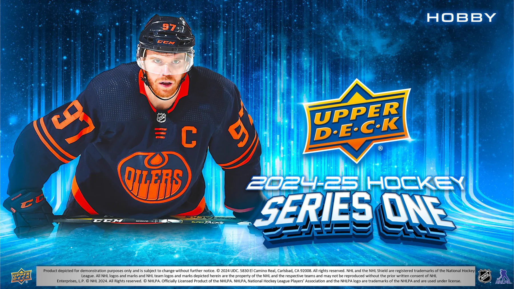 2024-25 Upper Deck Series 1 Hockey Retail Blaster Box - 8 Packs with Exclusive Young Guns Cards - Perfect for Collectors & Fantasy Sports Fans