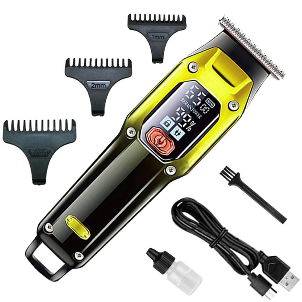 Premium Cordless Hair Trimmer for Men & Women - Rechargeable, Waterproof, Professional Grooming Kit for Home & Travel Use