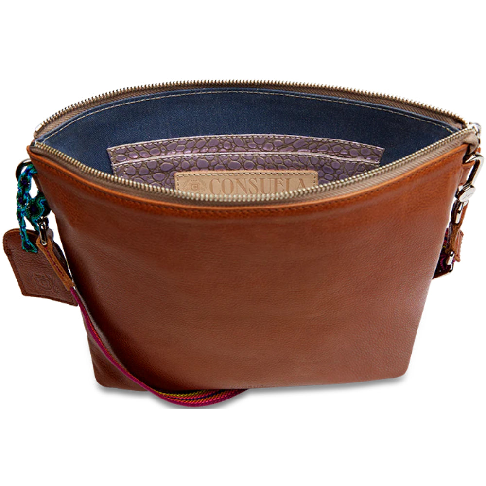 Consuela Downtown Crossbody Bag in Brandy - Stylish & Durable Leather Purse for Women - Perfect for Shopping, Travel & Everyday Use