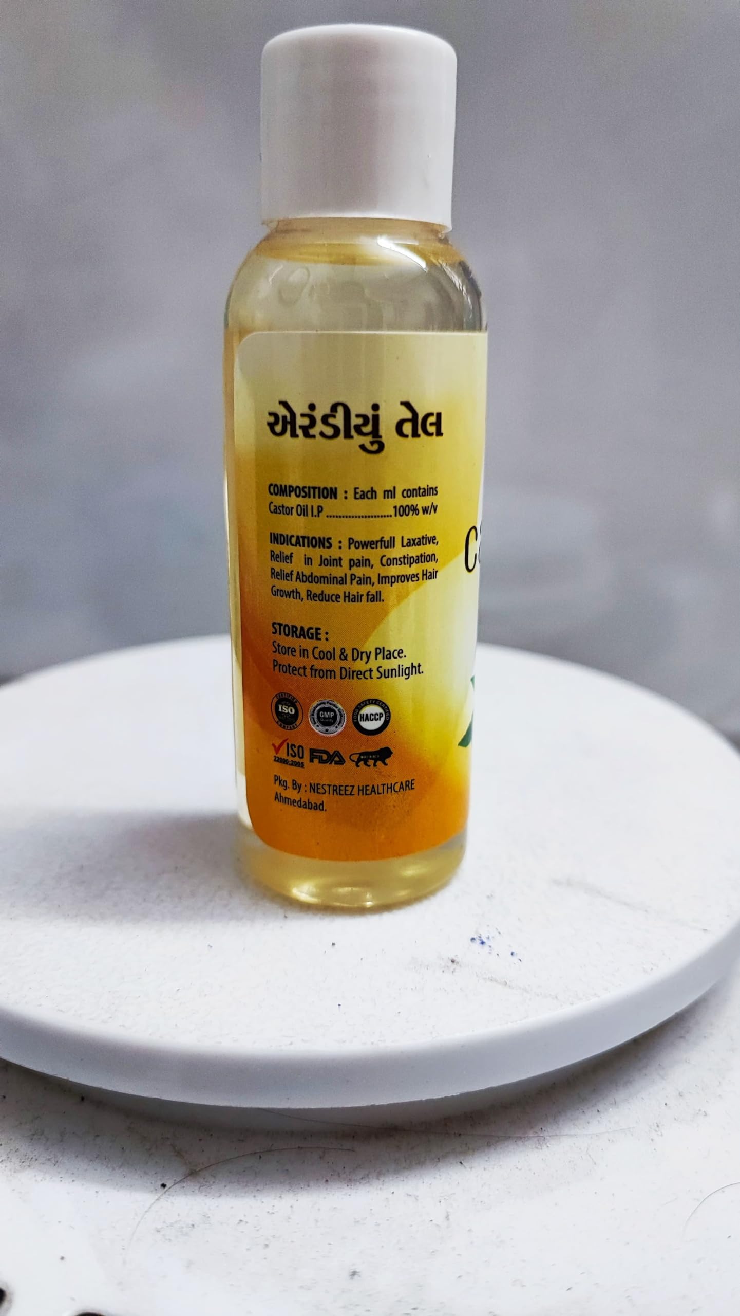 Bluekites Pure Organic Castor Oil 50ml (Pack of 6) - Natural Hair Growth, Eyelash & Eyebrow Treatment, Skin Moisturizer for Face & Body Care