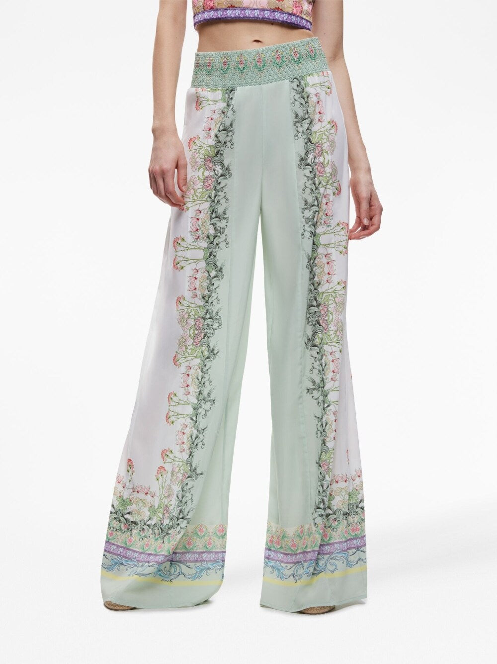 Alice + Olivia Women's Multi-Color Printed Trousers - Stylish Casual Pants for Work, Travel & Everyday Wear