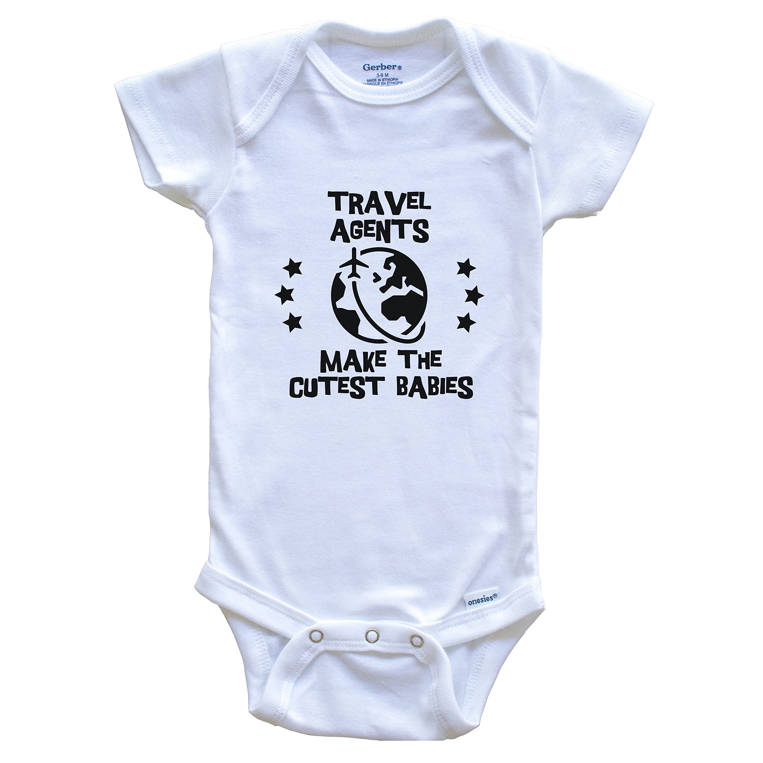 Funny Travel Agent Baby Bodysuit - Cute Infant Onesie for Travel Lovers & Parents - Perfect for Airplane Trips, Family Vacations & Travel-Themed Baby Showers