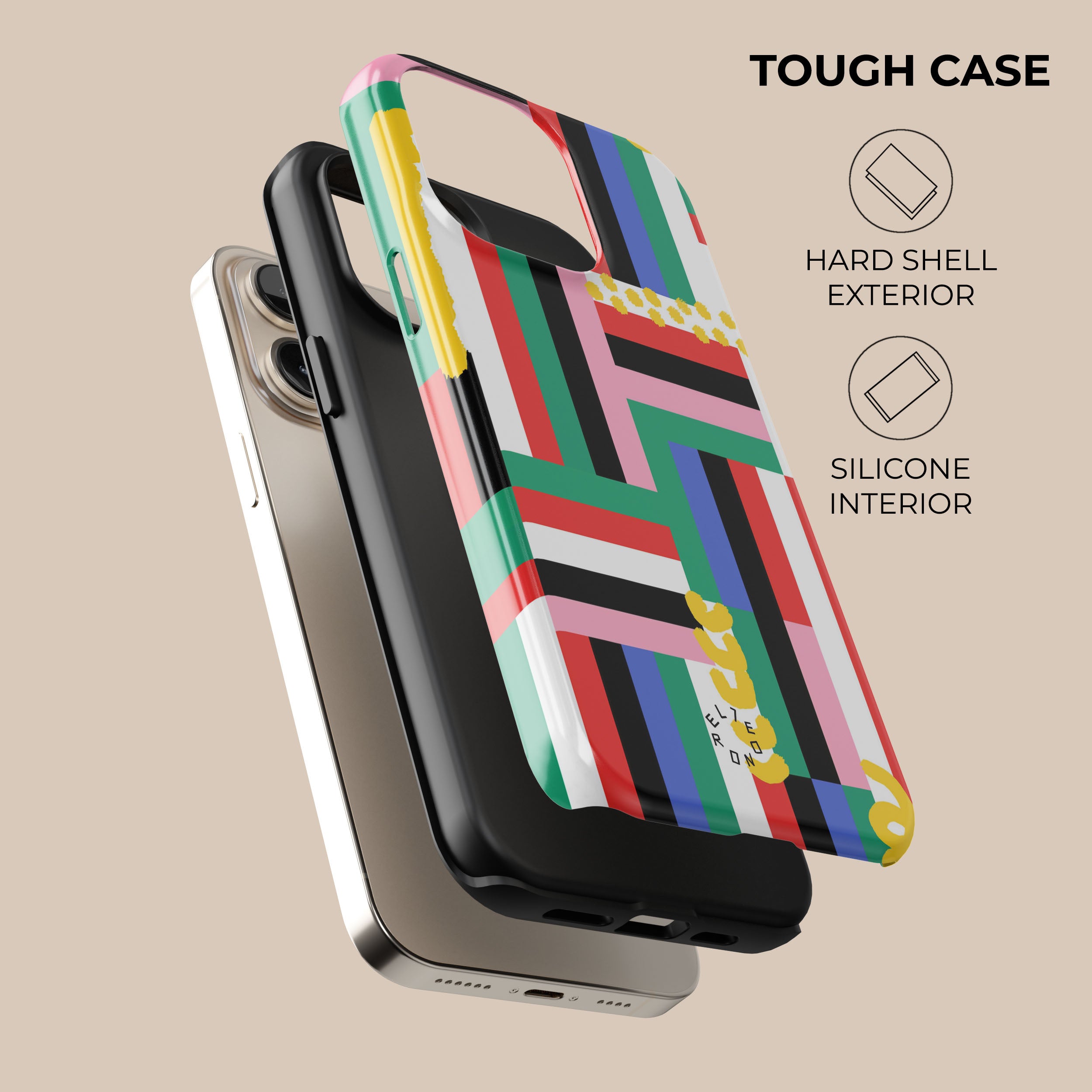 Premium Stripe Fusion Phone Case - Durable & Stylish Protective Cover for iPhone & Android - Perfect for Everyday Use, Travel & Outdoor Activities