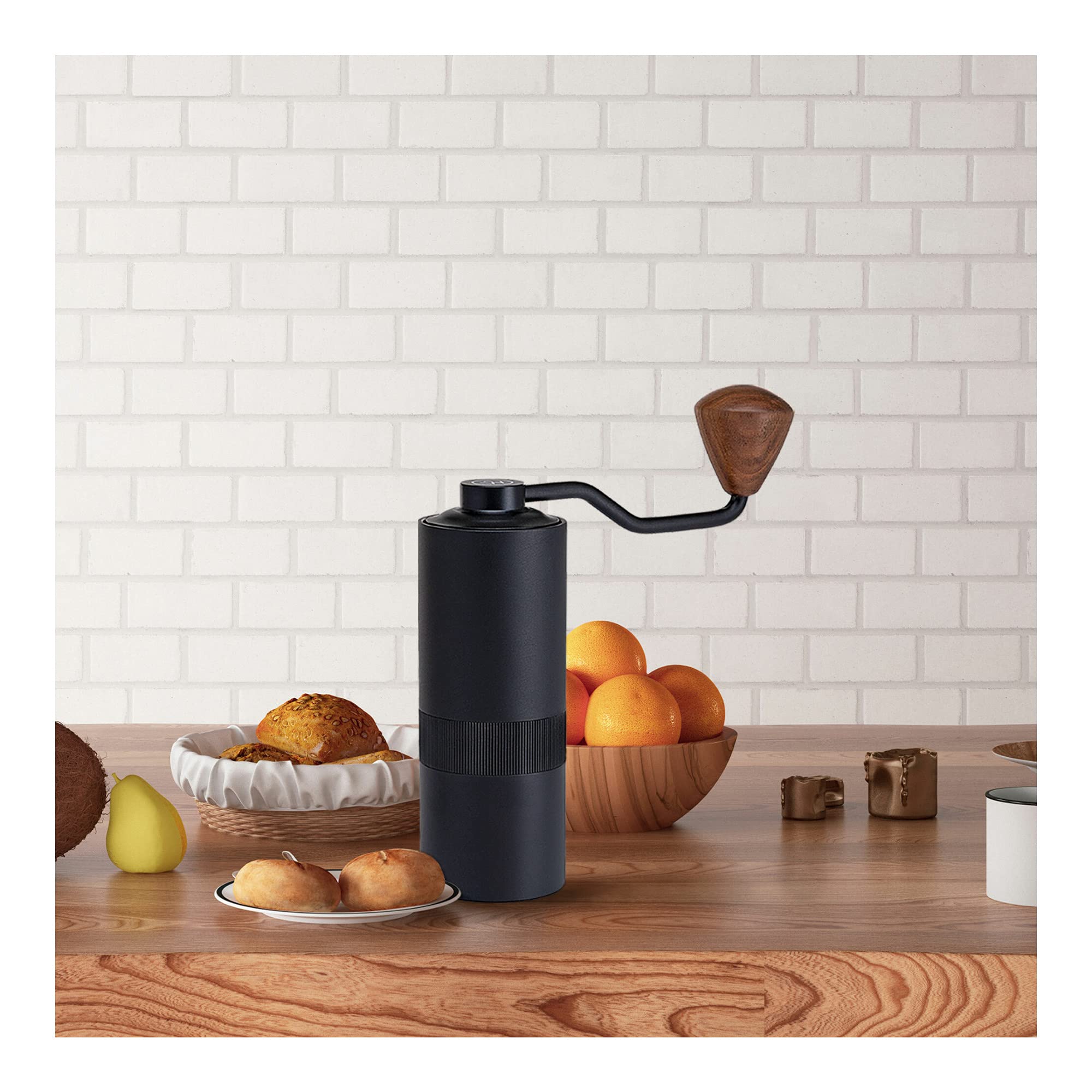 Premium Aluminum Alloy Manual Coffee Grinder - Adjustable Conical Burr Mill for Espresso, French Press, Turkish & Drip Coffee | Perfect for Home Brewing, Camping & Travel | ChefWave Artisan Series