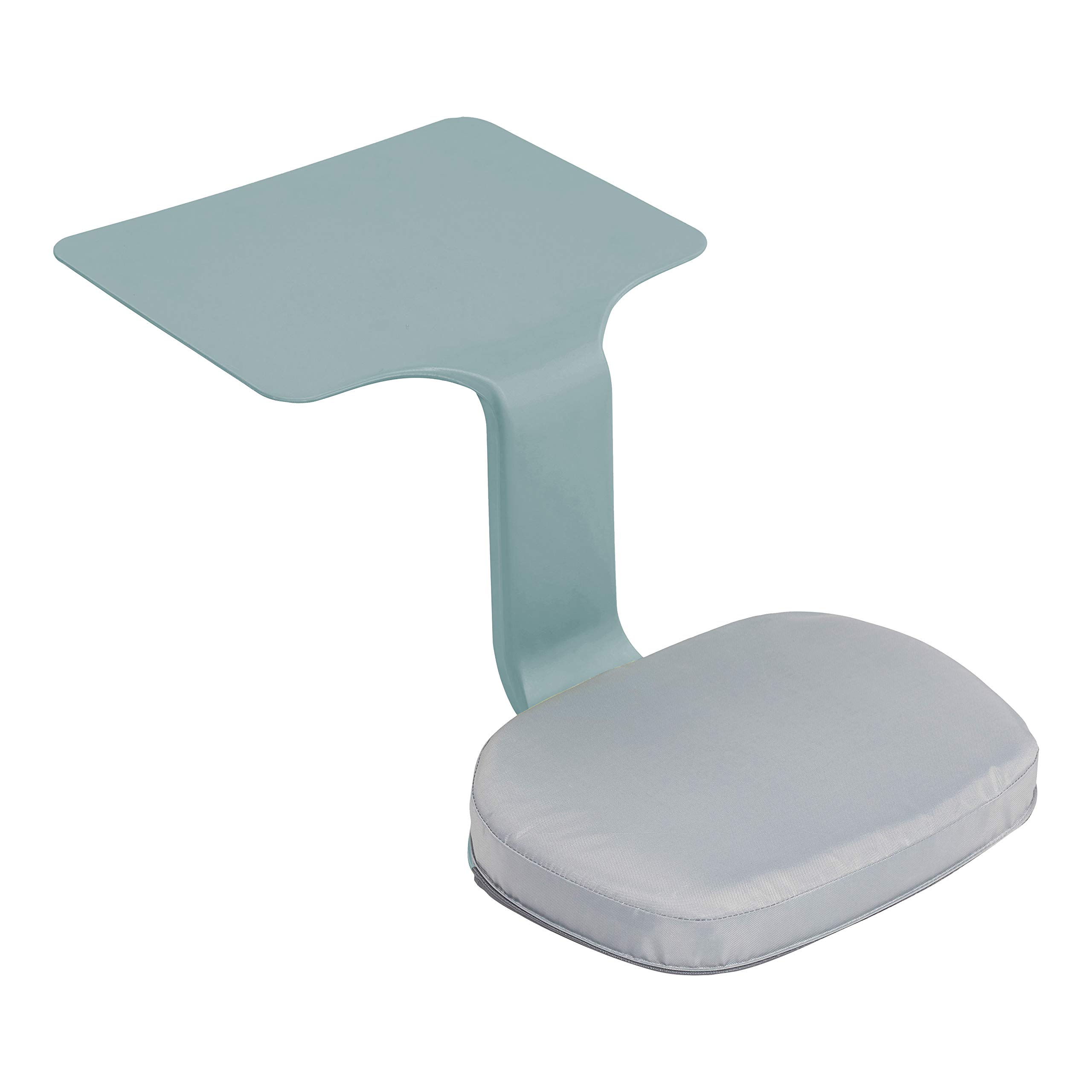 ECR4Kids The Surf Portable Lap Desk with Cushion - Flexible Seating for Kids, Teens & Adults - Lightweight Study & Work Tray - Home, Office, Classroom & Travel Use - Seafoam Color - 10-Piece Set